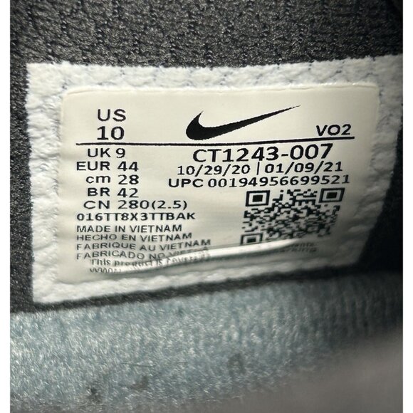 Nike Men’s React Metcon Turbo Cross Training Shoe in Dark Gray/Citron - Sz 10 - Picture 7 of 10